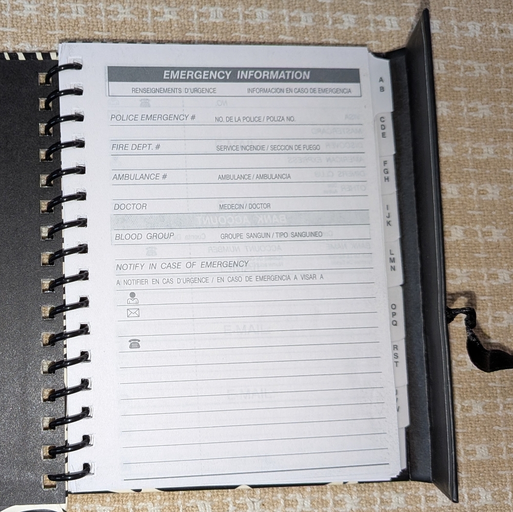 Zebra Print Address Book - Picture 2 of 4
